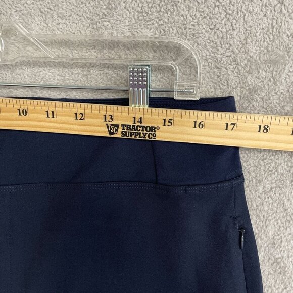 NEW Kirkland Signature Women's L  Ankle Pants Navy Blue Polyester - Picture 4 of 10